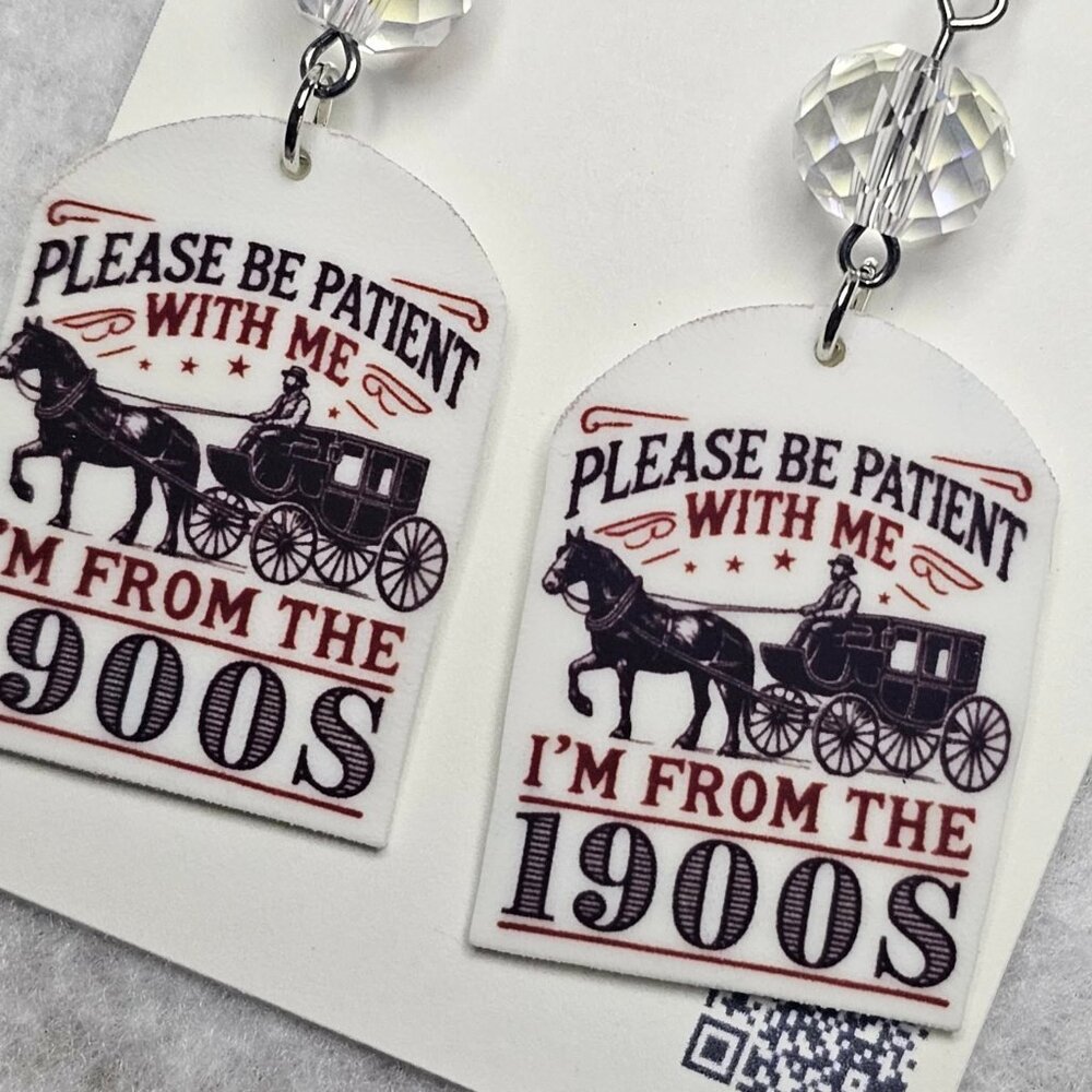 Funny sarcastic earrings handmade